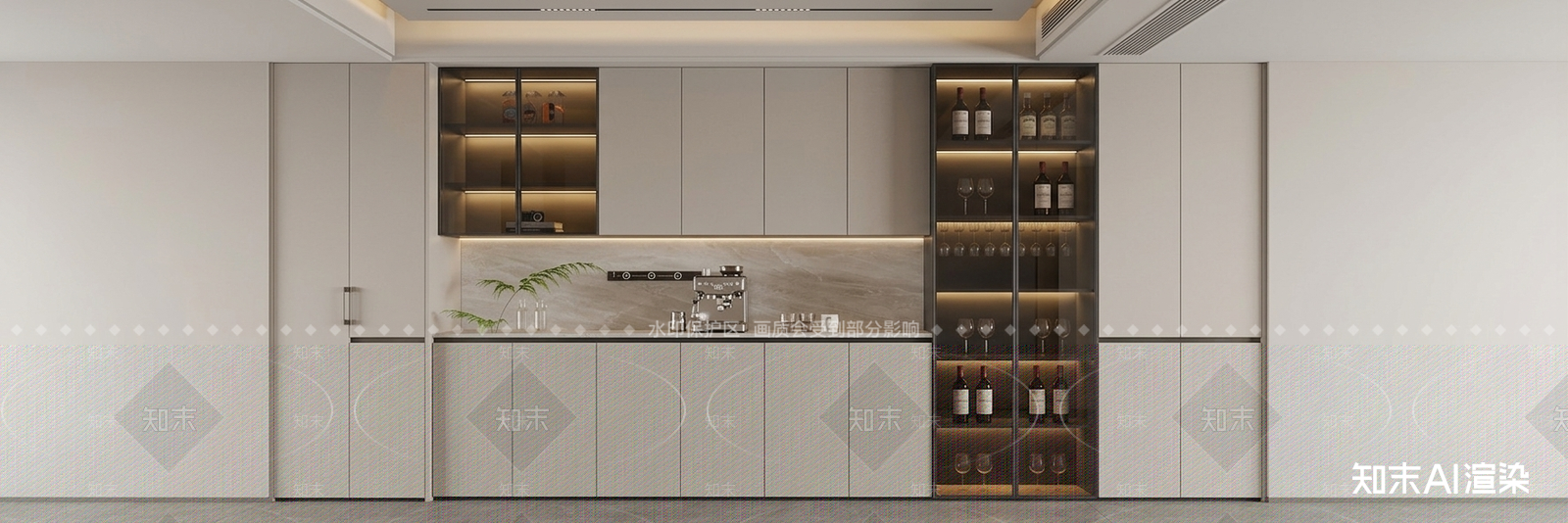 嵌入式餐边柜家居餐厅3D模型下载【ID:1227553014】