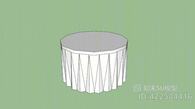 120厘米婚礼桌LowSU模型下载【ID:422584416】