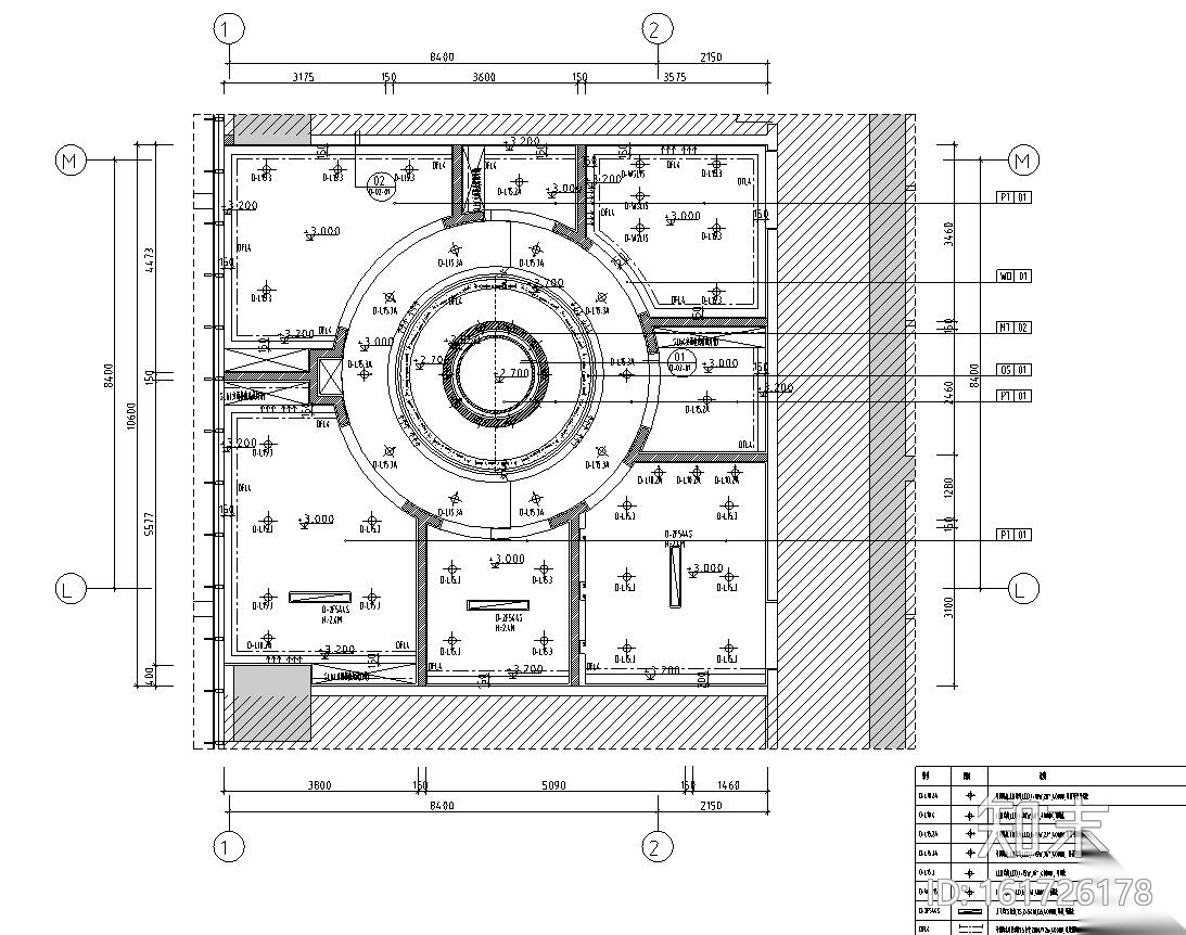 [广东]现代风格办公空间户型样板间施工图cad施工图下载【ID:161726178】