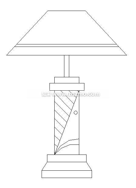 台灯cad施工图下载【ID:180671127】