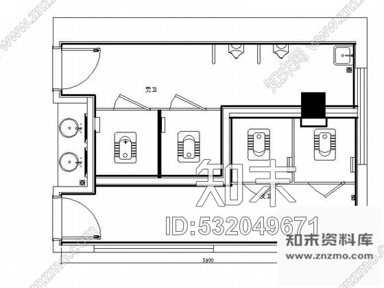 施工图河南酒店公共卫生间装修图施工图下载【ID:532049671】