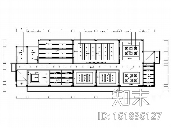 某办公空间样板房装饰施工图cad施工图下载【ID:161836127】