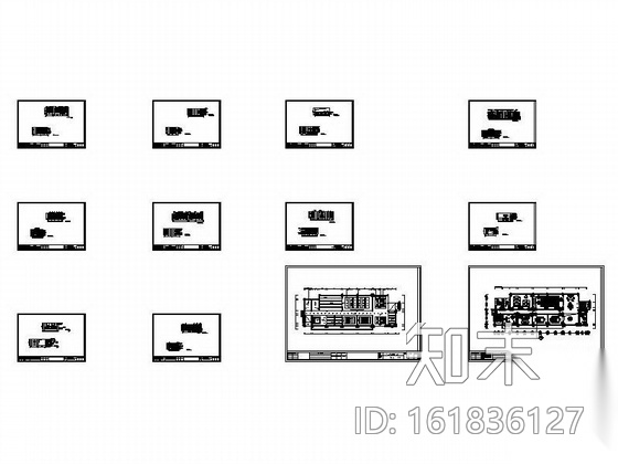 某办公空间样板房装饰施工图cad施工图下载【ID:161836127】