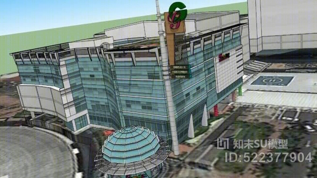 网关购物中心SU模型下载【ID:522377904】