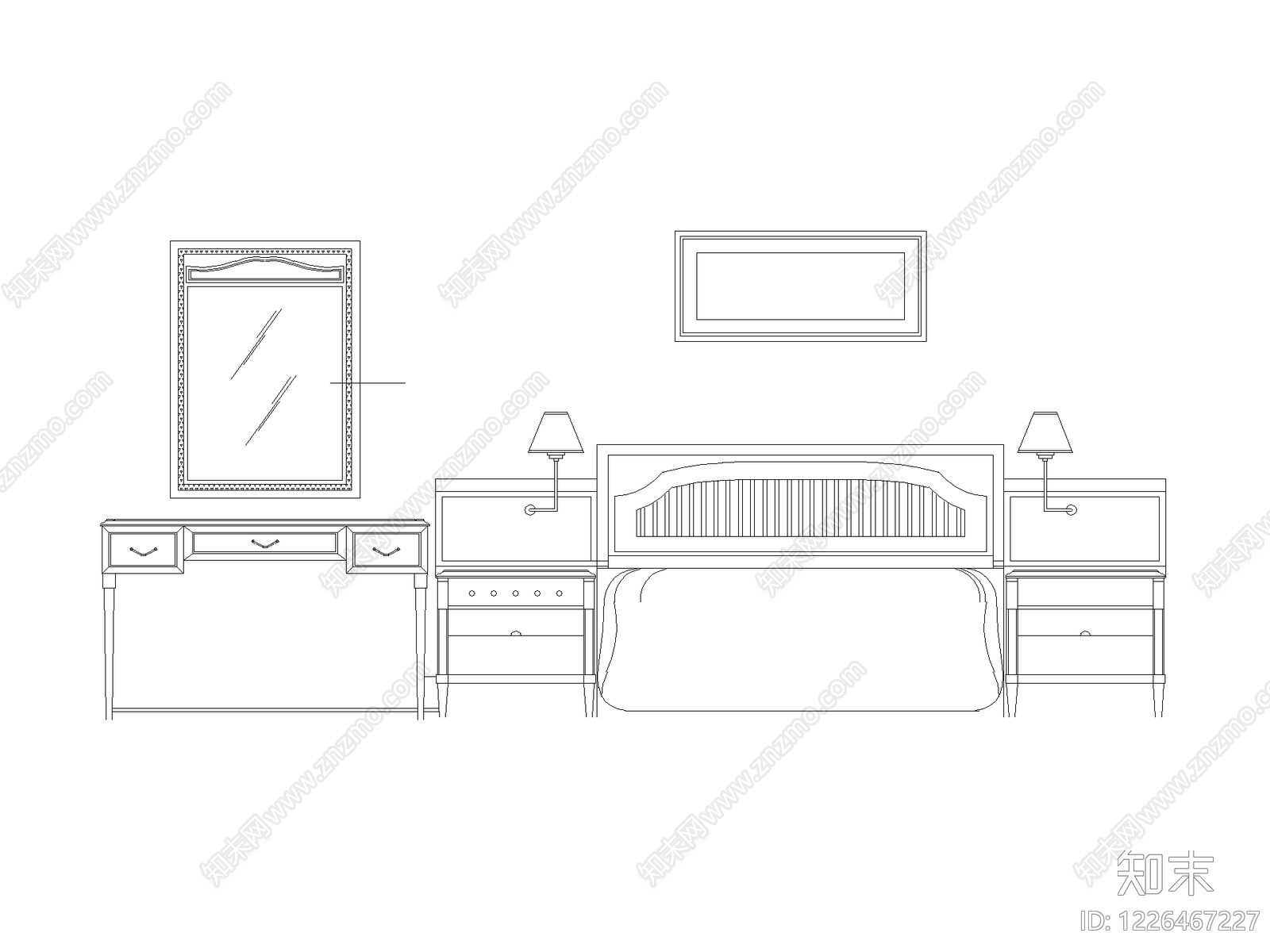 家装图块cad施工图下载【ID:1226467227】