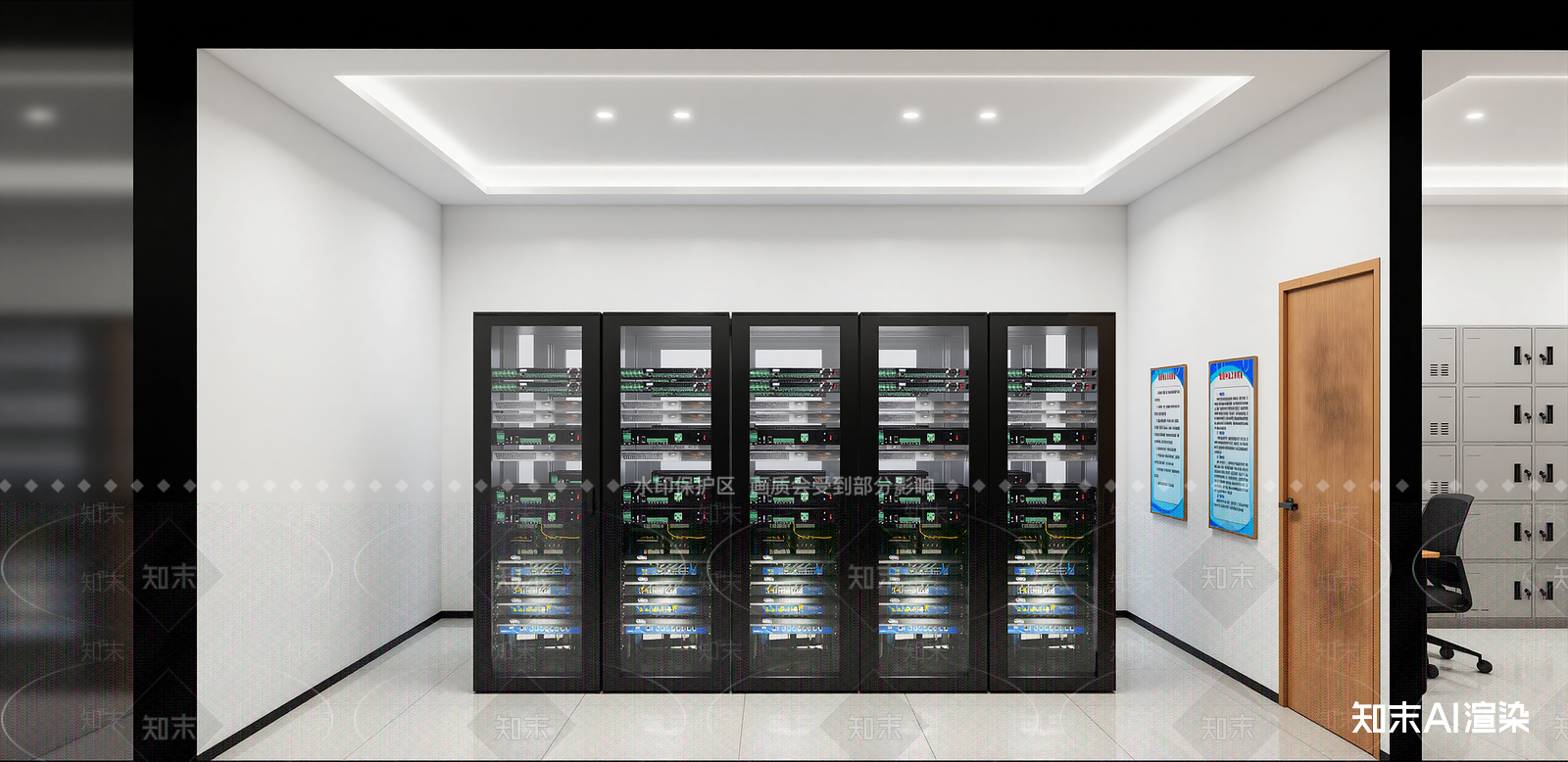 现代机房SU模型下载【ID:1215204656】