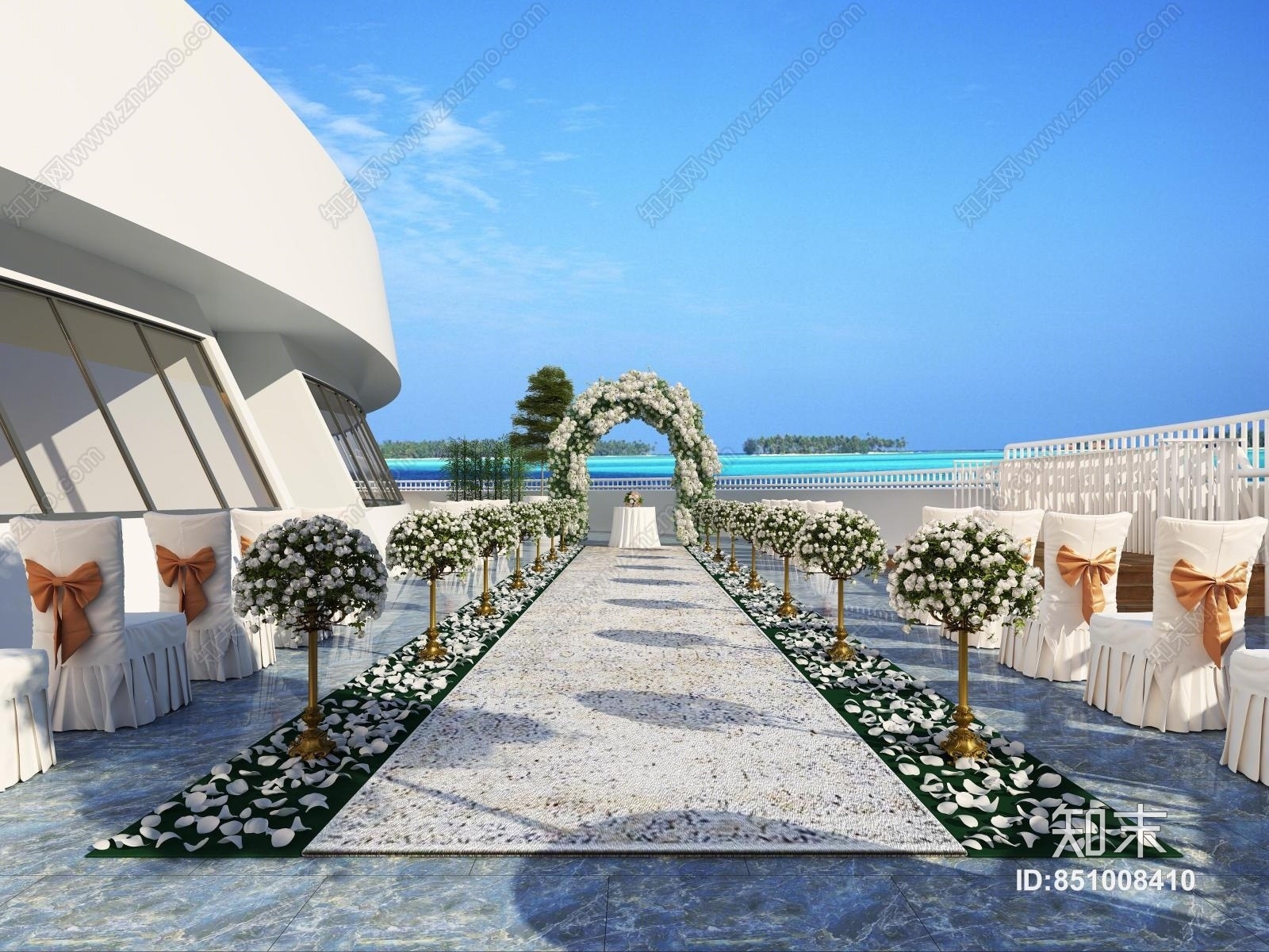 现代婚礼现场3D模型下载【ID:851008410】