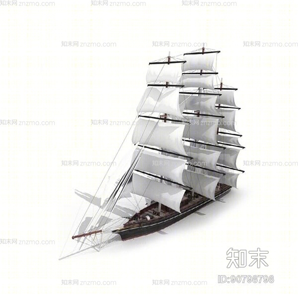 帆船3D模型下载【ID:90798798】