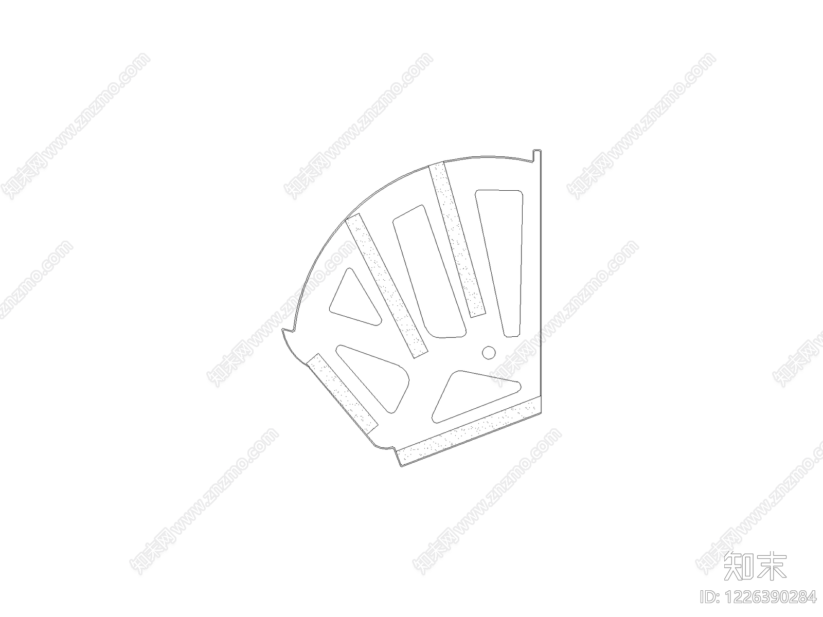沙发边几图块cad施工图下载【ID:1226390284】