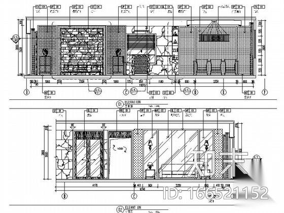 [广州]儒雅东方神韵新中式风格三层别墅室内施工图cad施工图下载【ID:166521152】