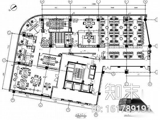 [杭州]独创房地产公司现代办公室精装修施工图（含效果）cad施工图下载【ID:161789191】