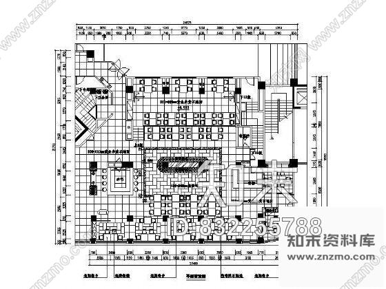 图块/节点某酒店西餐厅平面设计方案施工图下载【ID:832255788】