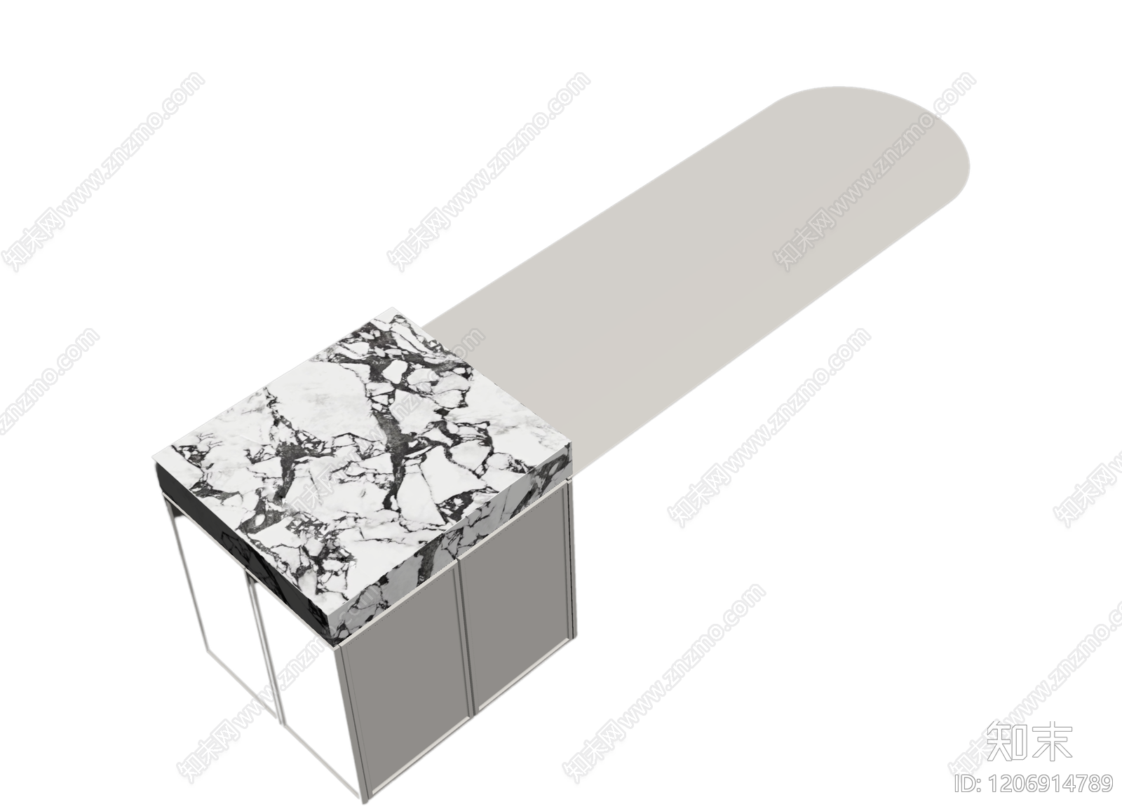 大理石台面柜体组合3D模型下载【ID:1206914789】