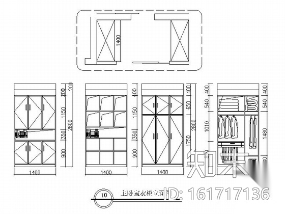 精品高级简约欧式风格三层别墅装修室内设计施工图（含效...cad施工图下载【ID:161717136】