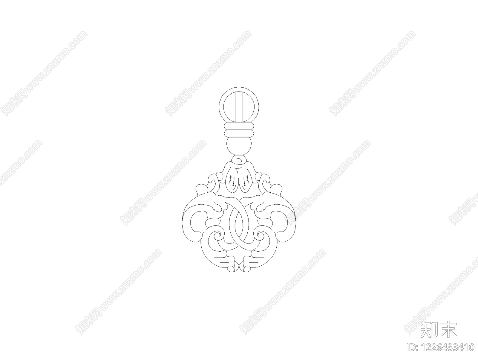 雕花CAD图纸