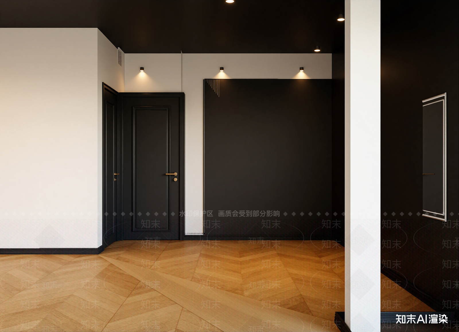法式玄关3D模型下载【ID:1214768011】