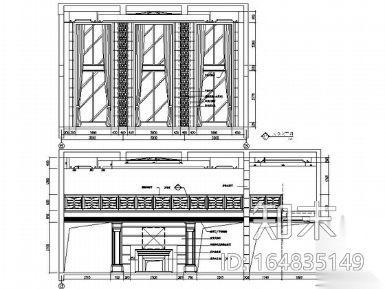 [福建]中式5层温馨典雅别墅室内设计CAD施工图施工图下载【ID:164835149】