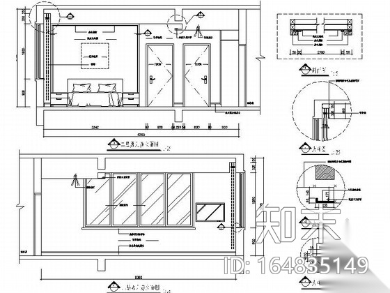 [福建]中式5层温馨典雅别墅室内设计CAD施工图施工图下载【ID:164835149】