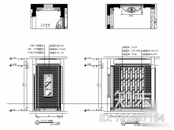 [江苏]高档欧式古典风格两层别墅样板房室内装修施工图...cad施工图下载【ID:161687164】