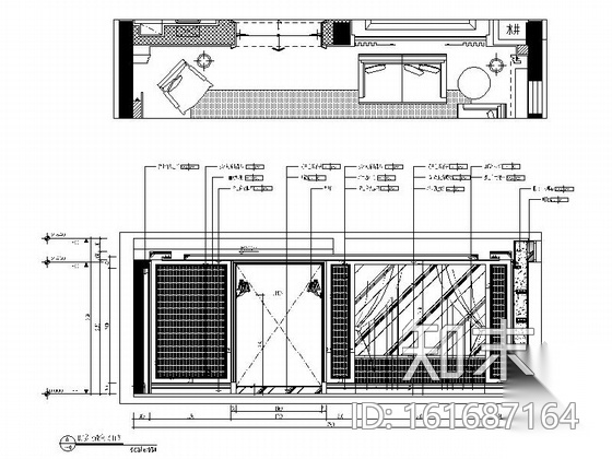 [江苏]高档欧式古典风格两层别墅样板房室内装修施工图...cad施工图下载【ID:161687164】