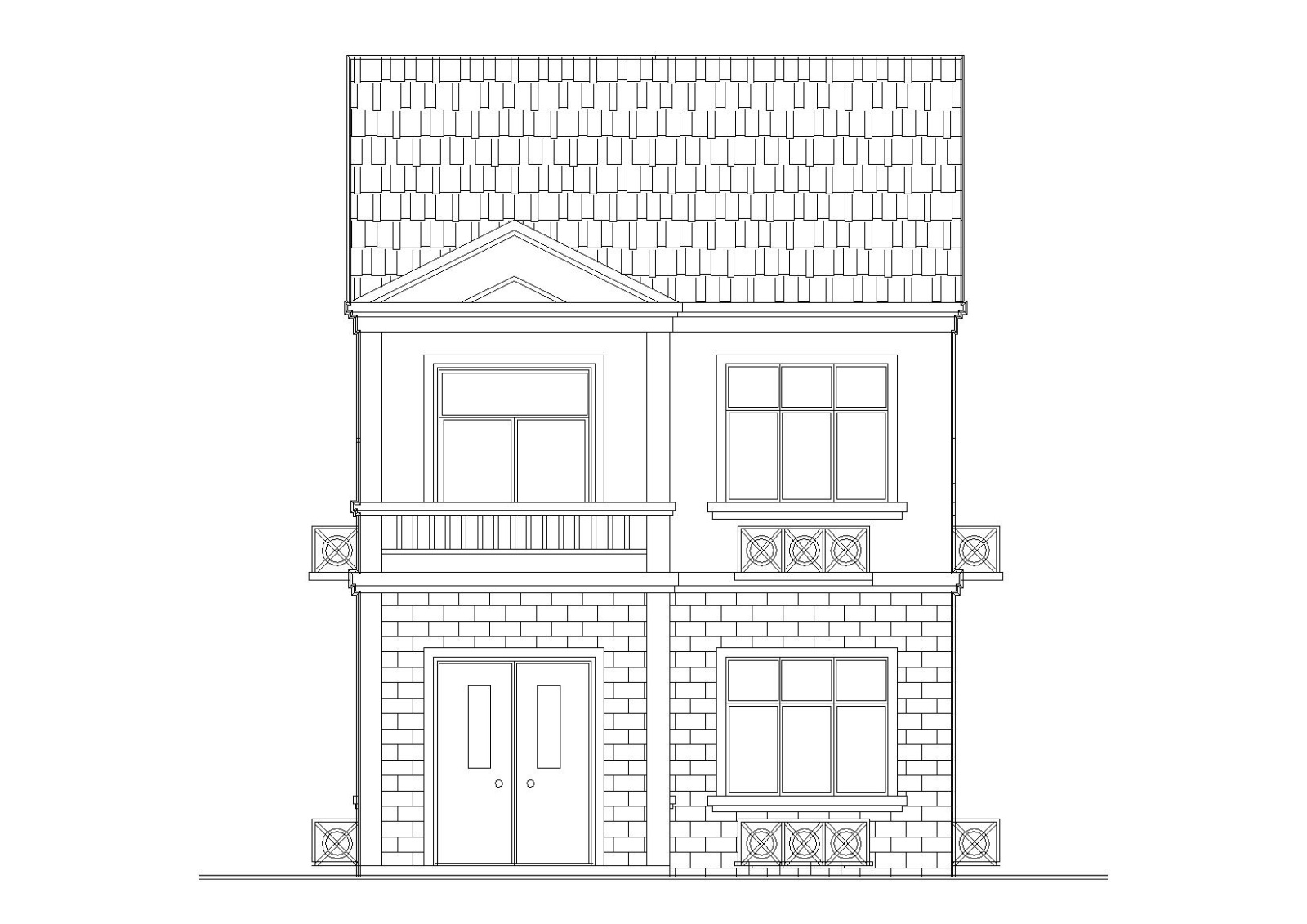 乡村私家舒适型二层住宅楼建筑施工图施工图下载【ID:160730165】