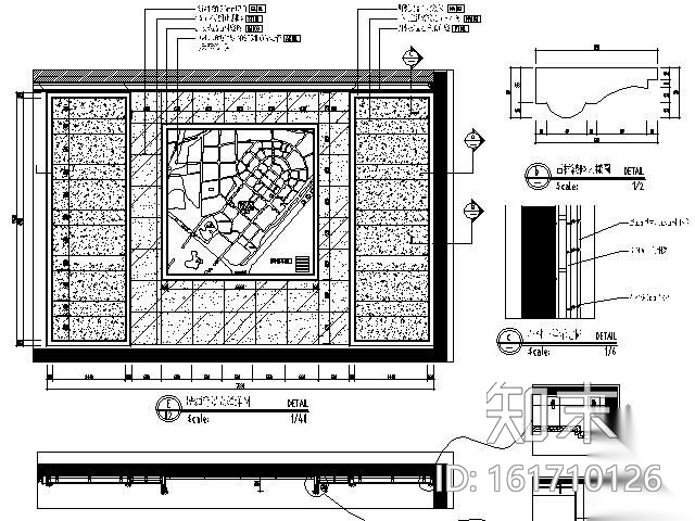 [安徽]某欧式华丽售楼部施工图cad施工图下载【ID:161710126】