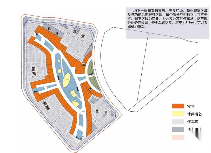 [河南]环状空间流线商业综合体建筑设计方案文本（含两...cad施工图下载【ID:166428129】