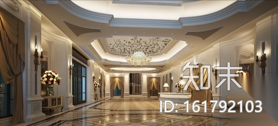 [上海]幽静高雅简欧风格私人婚礼会所装修施工图cad施工图下载【ID:161792103】