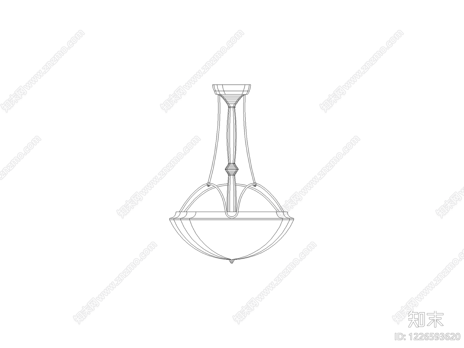 灯具图块cad施工图下载【ID:1226593620】