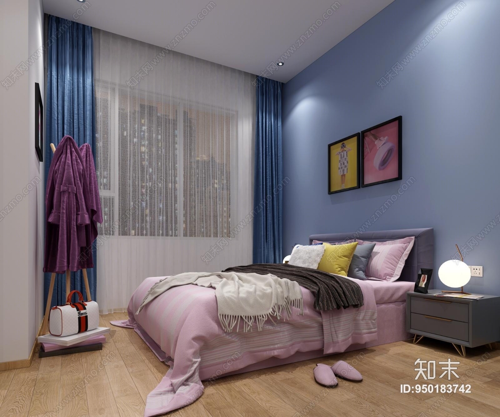 现代网红公寓3D模型下载【ID:950183742】