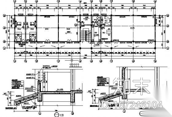 温州某武警支队三层营房建筑结构施工图施工图下载【ID:167246104】