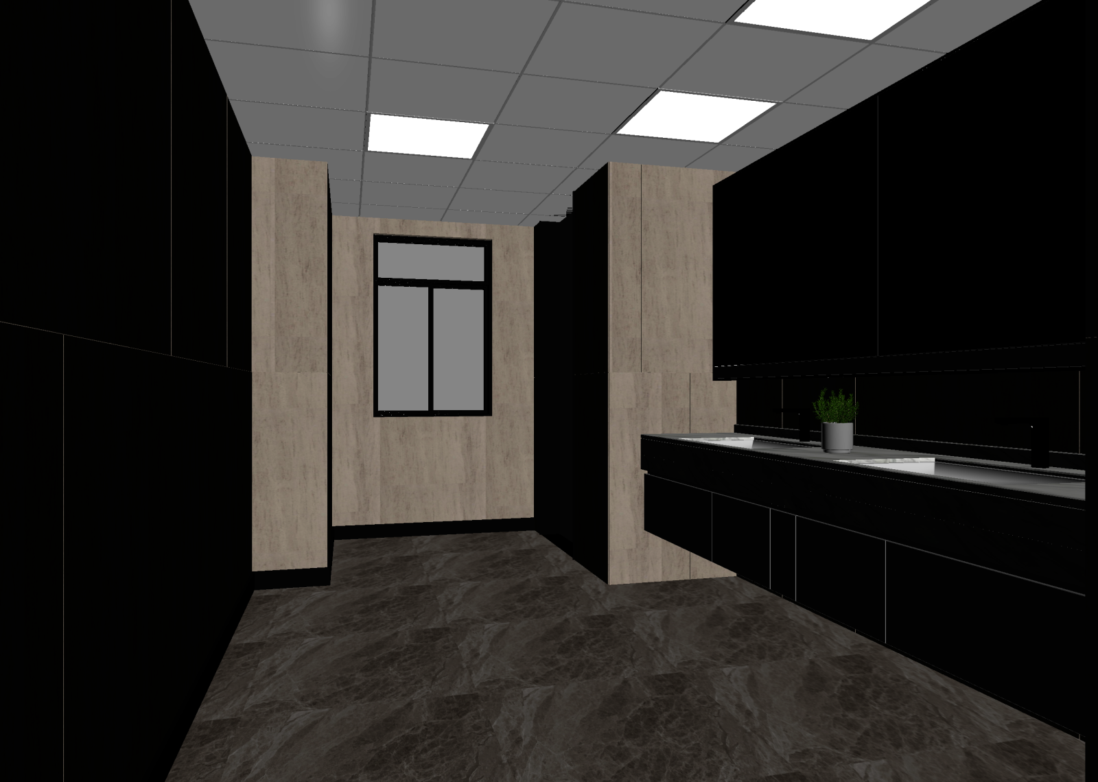 现代茶水间3D模型下载【ID:1214619629】