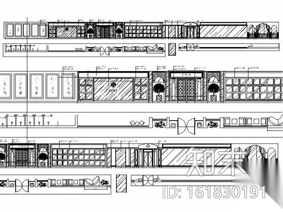 希腊风健身会所室内装修图cad施工图下载【ID:161830191】