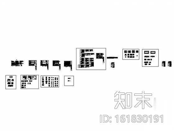 希腊风健身会所室内装修图cad施工图下载【ID:161830191】