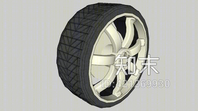 汽车合金车轮SU模型下载【ID:421269930】
