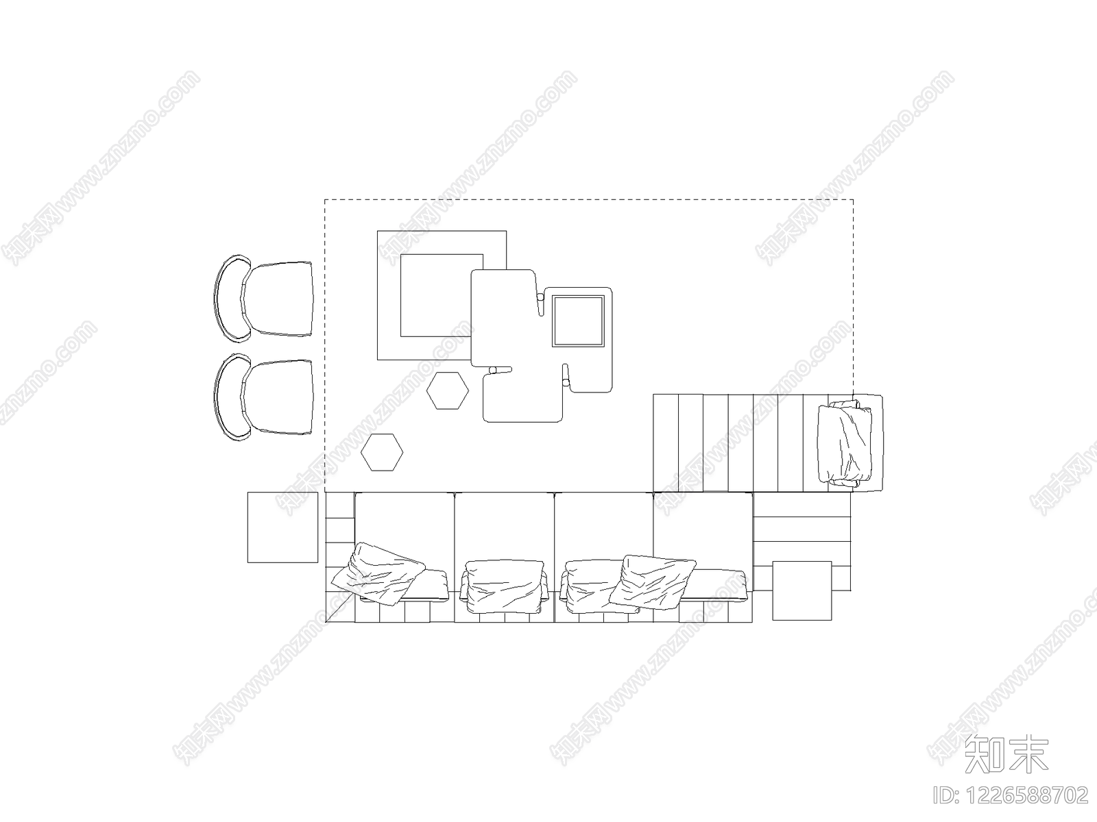 家装图块cad施工图下载【ID:1226588702】
