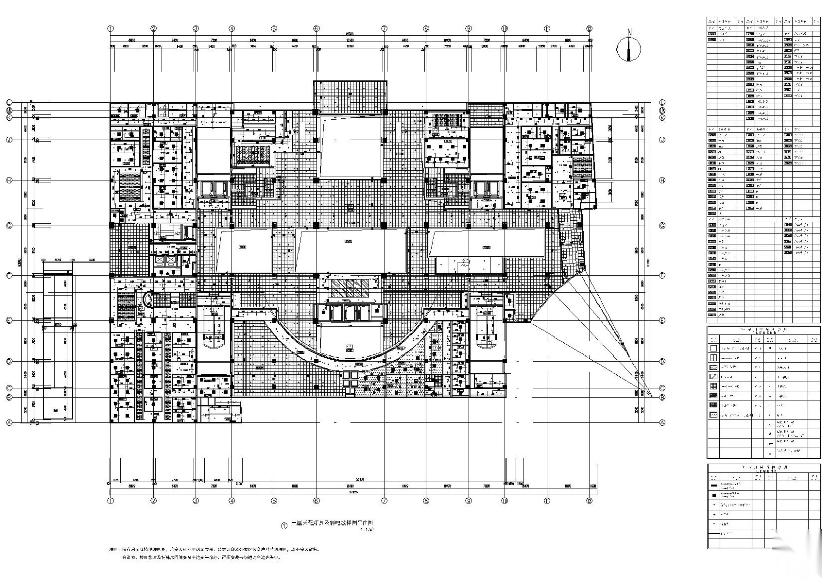 上海七层某大型综合医院​室内施工图+实景cad施工图下载【ID:160500110】