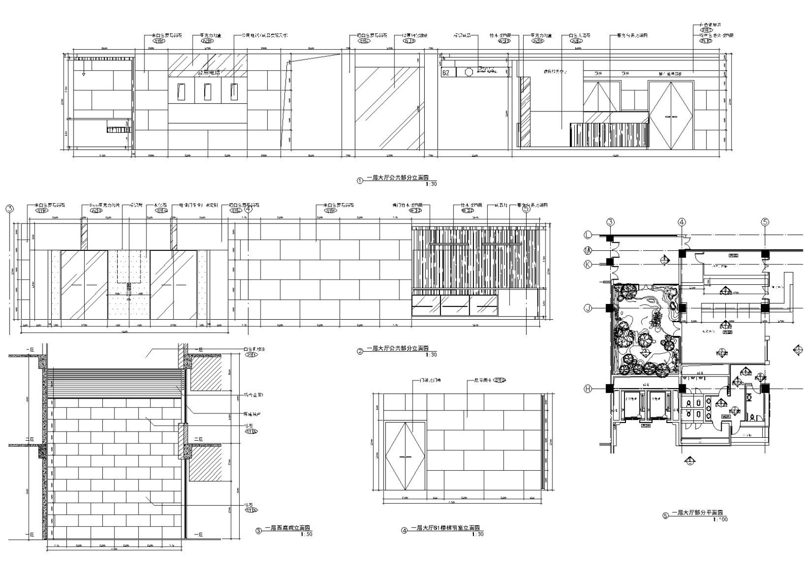 上海七层某大型综合医院​室内施工图+实景cad施工图下载【ID:160500110】