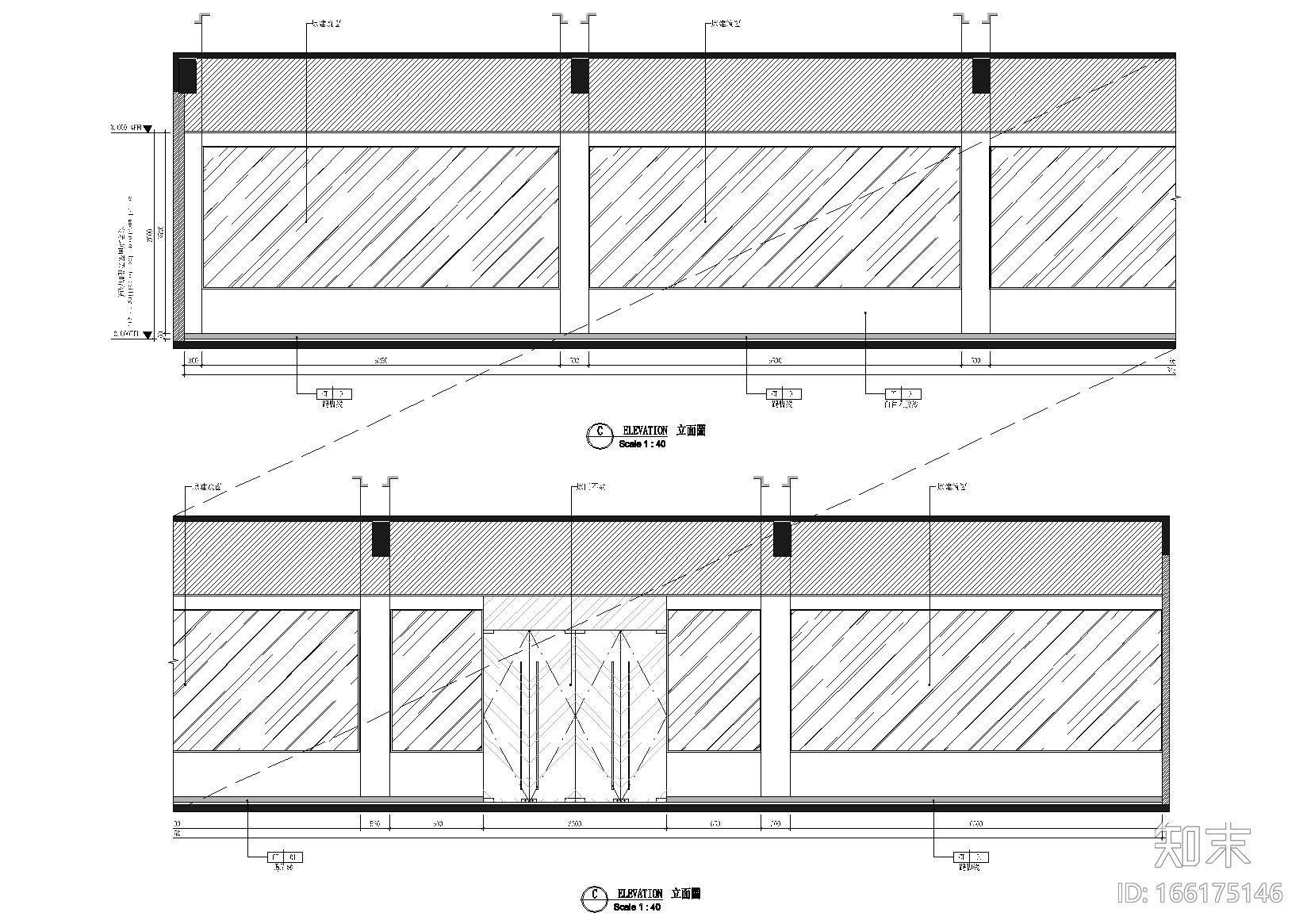 广州西区管委会大楼办公区域装修工程施工图cad施工图下载【ID:166175146】