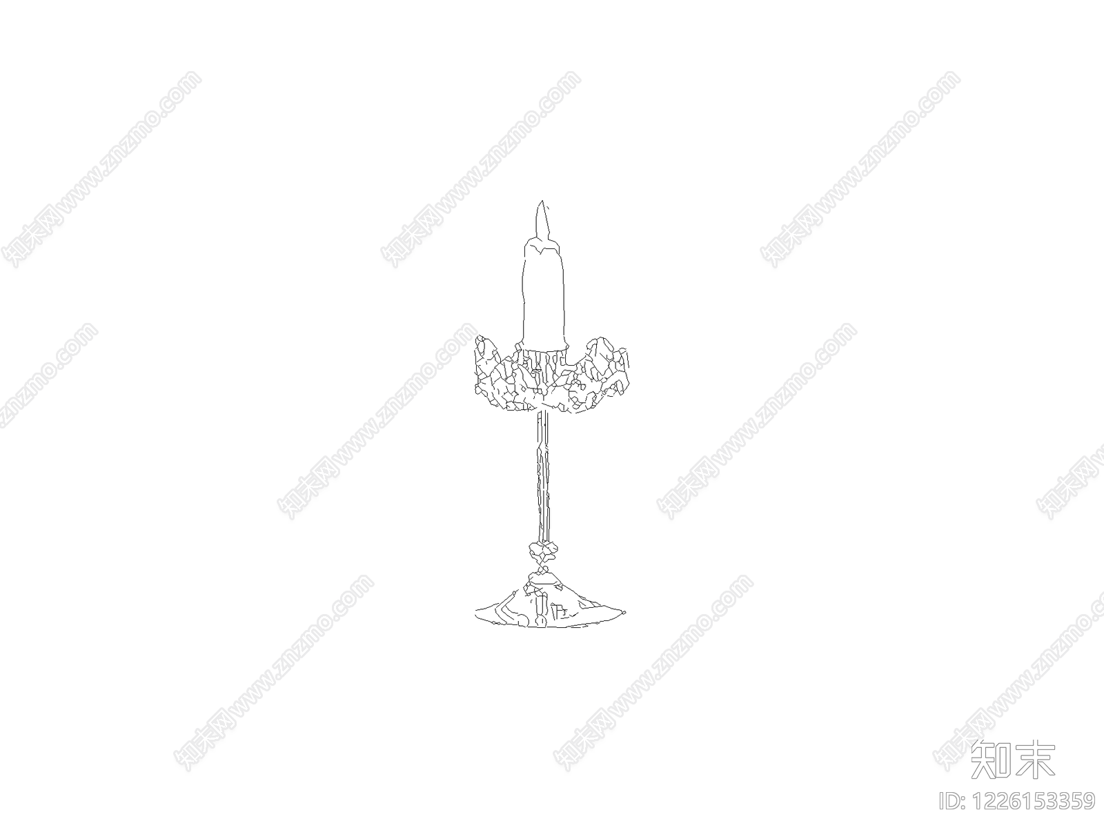 灯具图块cad施工图下载【ID:1226153359】
