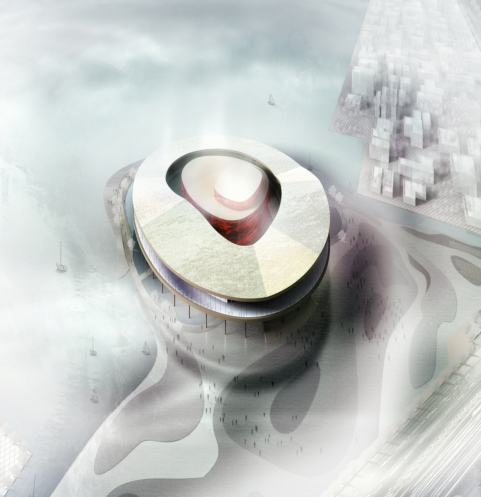 江苏省盐城文化艺术中心-漂浮的滩涂施工图下载【ID:149559121】