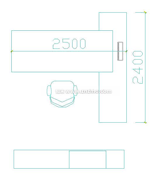 办公桌施工图下载【ID:181532160】