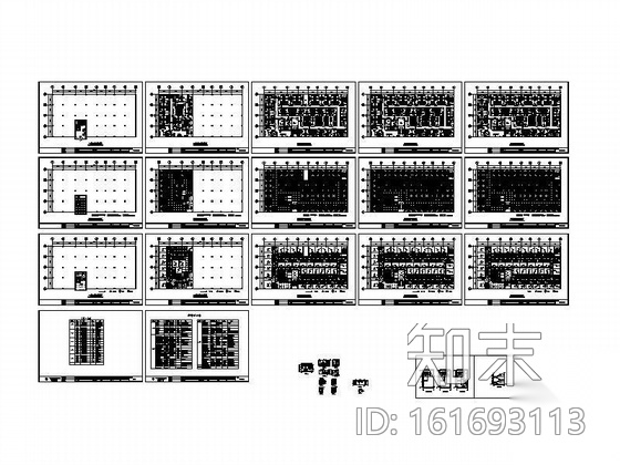 某宾馆平面装修图纸cad施工图下载【ID:161693113】