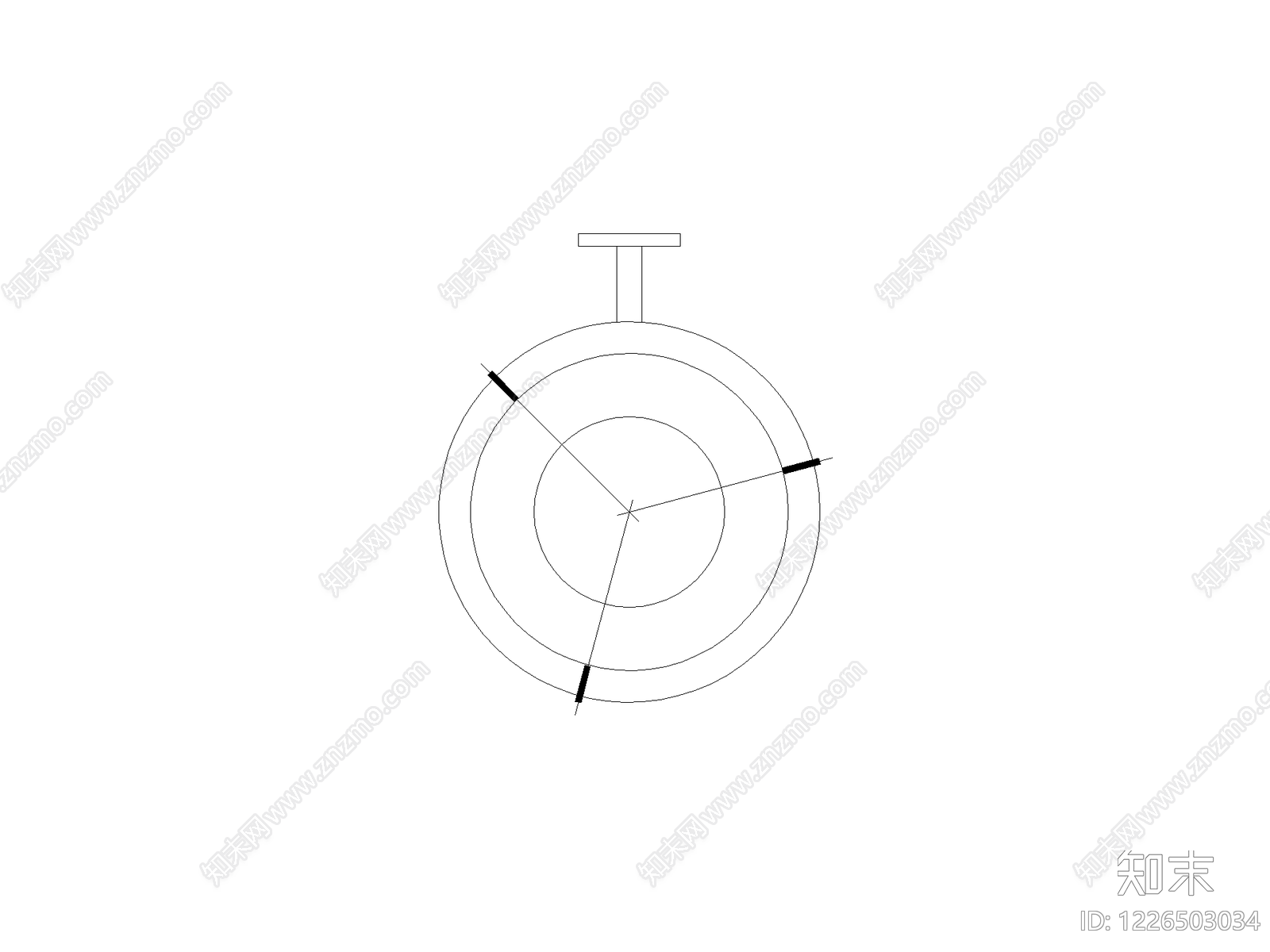 现代,意式罗盘CAD图纸