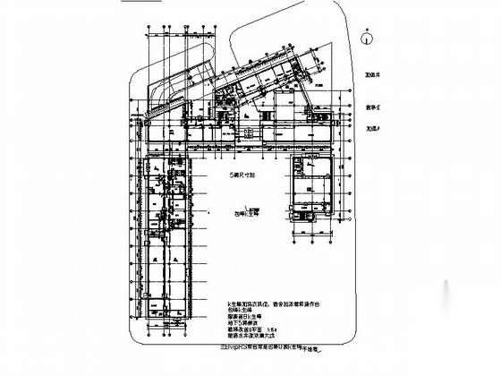 [北京]某三层工厂员工宿舍建筑方案图cad施工图下载【ID:166818180】