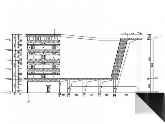 [北京]某三层工厂员工宿舍建筑方案图cad施工图下载【ID:166818180】