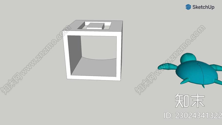 乌龟和积木SU模型下载【ID:1162600223】