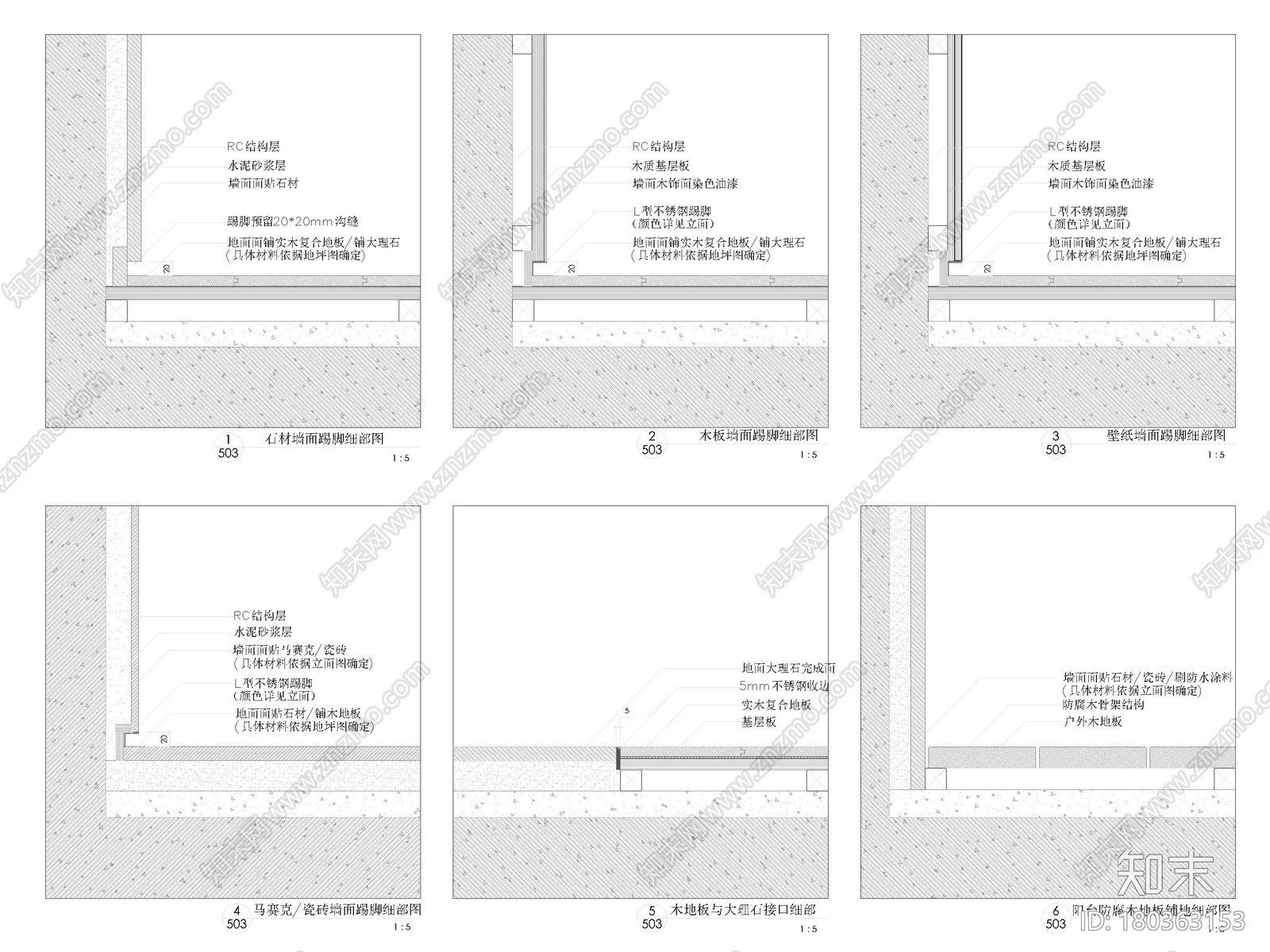 [重庆]415㎡三居平层家装样板间装修施工图cad施工图下载【ID:180363153】