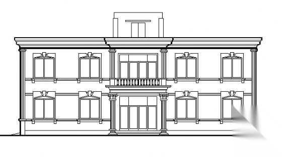 某二层办公楼建筑施工图cad施工图下载【ID:149944188】