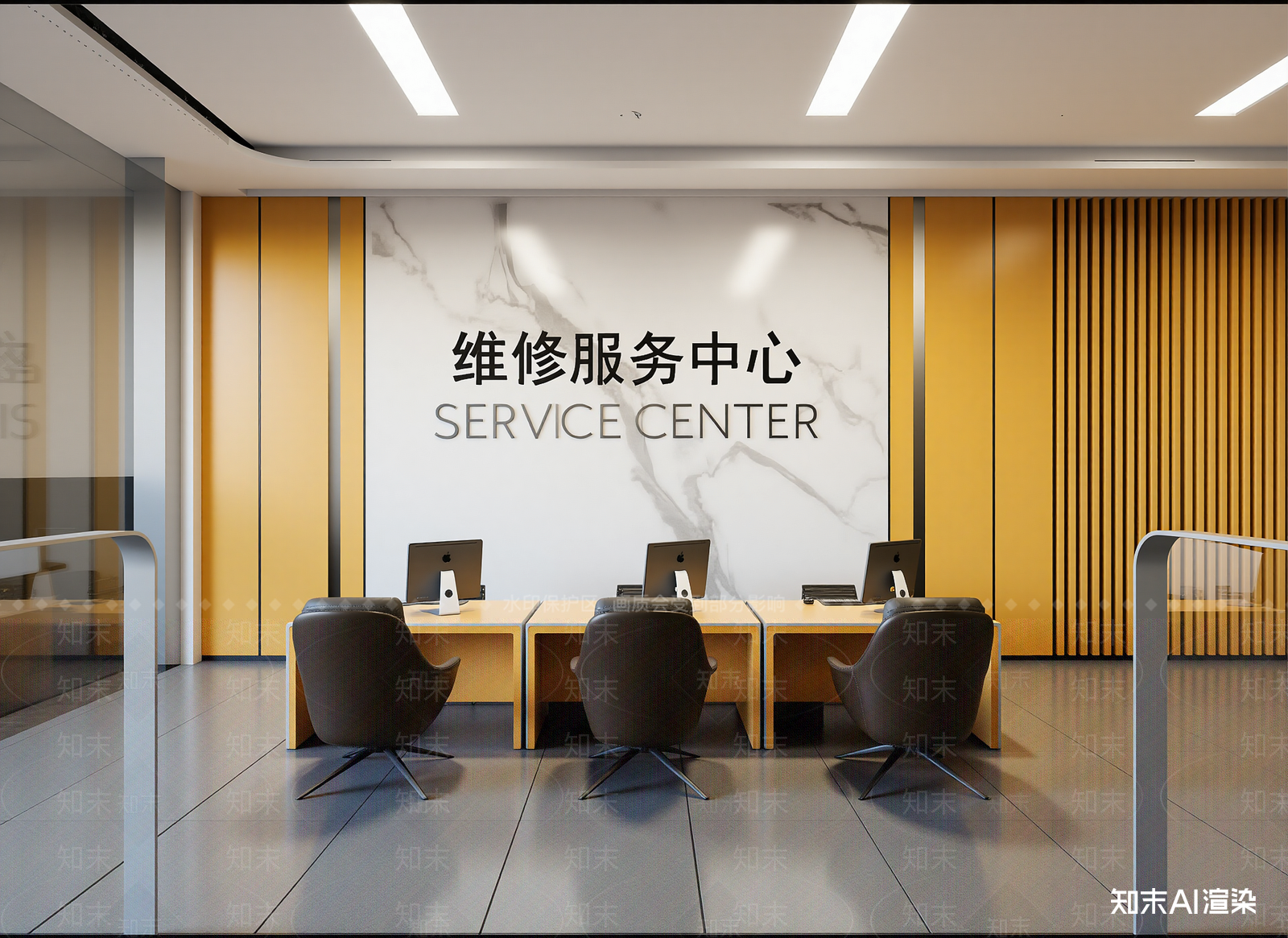 现代服务中心3D模型下载【ID:1214288609】